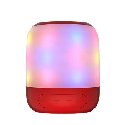 Transparent TWS BT Speaker LED Colorful Color Variations Light Hifi Stereo Super Bass Portable Speaker