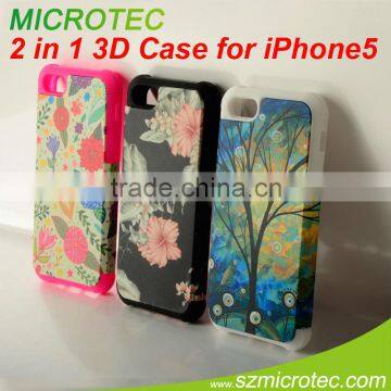 MT-IP5R2-3D 3D Rubber & PC Case for Iphone 5
