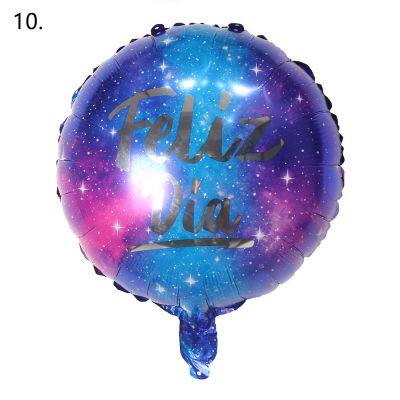 Feliz Dia Round Balloon Globos Spanish Happy Every Day Aluminum Foil Balloons for Party Decoration 18 Inch Inflatable Ballon