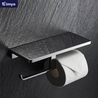 Double Paper Holder 304 Stainless Steel Toilet Paper Shelf Washroom Paper Box Model 8009B photo-3