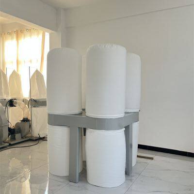 Providing Effective Sawdust Extraction and Filtration 4kw State-of-the-Art Bag-Type Dust Collector for Woodworking