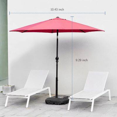 Windproof 9FT Garden Umbrella UPF50+ Polyester Tilt Crank Patio Outdoor Wholesale OEM Customized photo-5