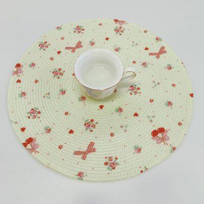 Go Round 38cm Placemats for Dinner Table Set of 6 PP Printed Placemats for Dinning Decor