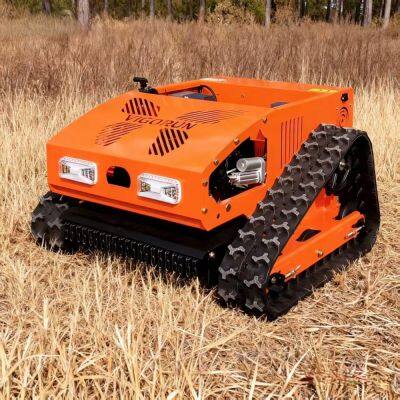 Vigorun VTC550 Hot Selling Remote Control Crawler Brush Cutter Lightweight & Portable Grass Mini Robot Flail Lawn Mower photo-2