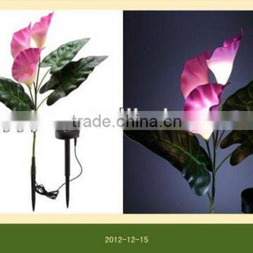 outdoor garden path way solar power LED lanscape flower decorative battery powered lamps light