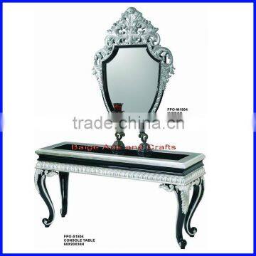 Classic French Style Wooden Console Table with mirror S-1804