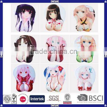 Made in China Good Quality Custom Design Colorful OEM Breast Gel Wrist Rest Mouse Pad photo-4