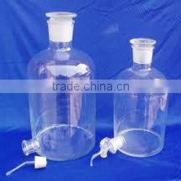 Aspirator Bottle Borosilicate Glass with stopper & stopcock