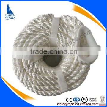 marine rope for ship and boat twisted anchor line with thimble