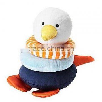 Duck Stacking Rings Stuffed Animal Plush Toy/Fun Duck Toys for Baby/Stuffed Animated Toy Duck