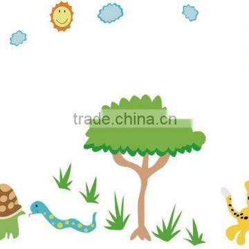 Happy Jungle Animal Wall Decal Removable Stickers Kids Baby Nursery Decor Art photo-6
