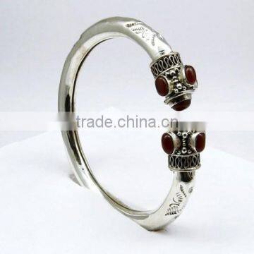 Red Onyx !! Trendy Stylish 925 Sterling Silver Bangles, Silver Jewellery, Sterling Silver Jewellery