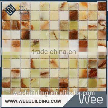 ITEM: MF050C-P Multi Color With New Design Jade Mosaic Tile For TV Backgruond Wall