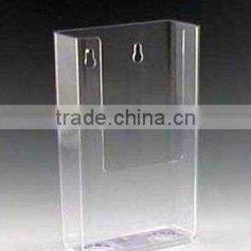 wall mount acrylic plastic brochure holder slatwall brochure leaflet poster advertising display stand rack