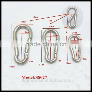 carabiner stainless steel climbing/carabiner stainless keychain/stainless steel carabiner for keychain