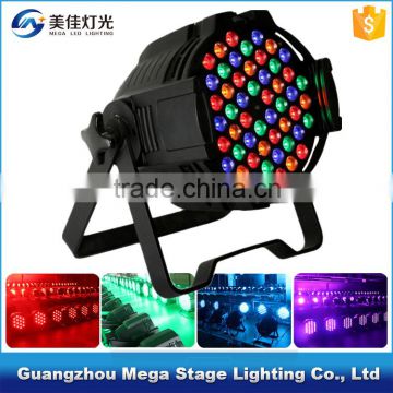 stage decoration sound actived dmx512 rgbw led 54 3w par light