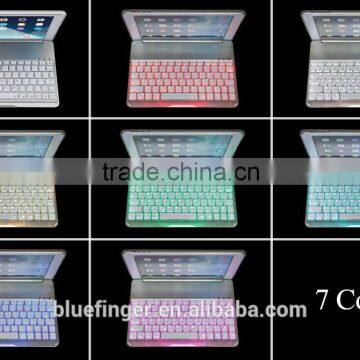 2015 Best seller Backlit Bluetoth keyboardcase for IOS with smart cover