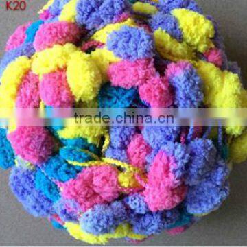 Hat Fashion Ladder Fancy Yarn Ball Handknitting Pom Yarn photo-4