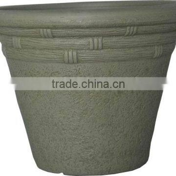 balcony big outdoor ornamental cheap plastic flower pots wholesale