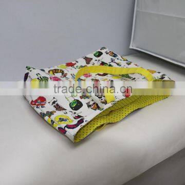 Lightweight 12 OZ Canvas Folding Shopping Bag Reusable With Handle and Offset Printing Surface photo-6