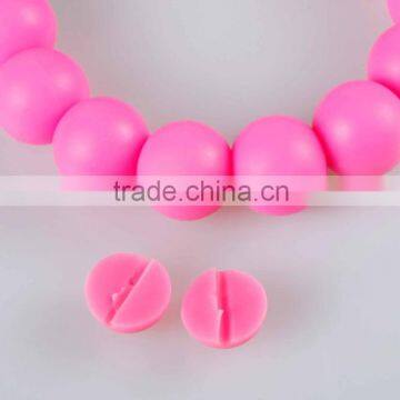 Wholesale Cheap 100% Food Grade Beads/ Colorful Silicone Beads Bracelet photo-3