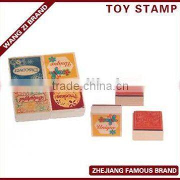 Wood Stamp, toy stamp, confirm to ASTM D-4236,EN71-1/2/3