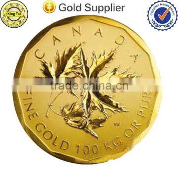 Die casting zinc alloy gold coins