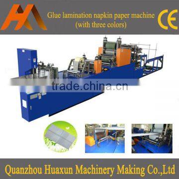 Automatic machine embossed printing serviette tissue manufacturer folding lamination