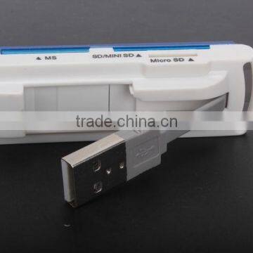 USB 2.0 multi 4 in one card reader for SD/Microsd/MS/Mini sd card reader