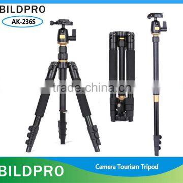 BILDPRO Professional Aluminum Tripod Video Camera Tripod Stand Multifunctional Monopod Tripod Stick