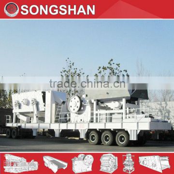 Repairable mobile stone crushing plant