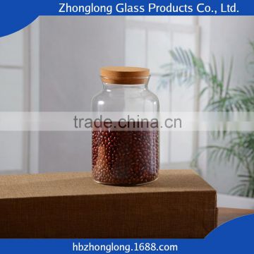 Famous Brand Good Quality Transparent Empty Glass Jar With Clip Lid