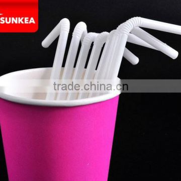 Plastic long cold drink straw