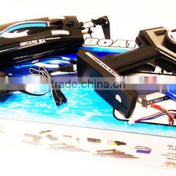 Radio Control Double Horse 7014 2.4G 14.2KM/H RC High Speed Black Stealth Boat photo-5