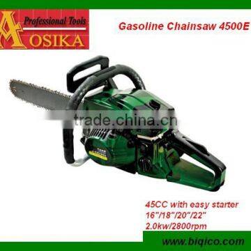 professional 45cc petrol chainsaws with easy starter CE approved