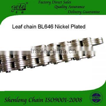 BL leaf chain BL646, pitch 19.05mm, nickel plated