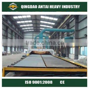 Q69 Steel plate cleaning pass through type shot blasting machine