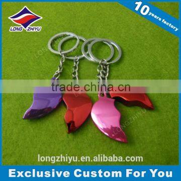 Hot sale cheap magnetic heart shape lovers keychain