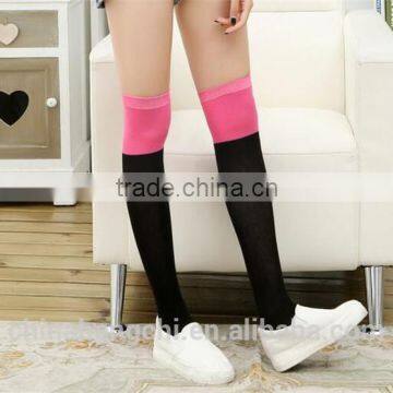 lady children socks, red pink tube socks