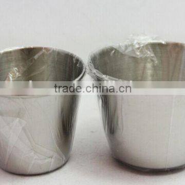 Savage 18/8 Stainless Steel Shot Glasses With Black Leather Case,1oz Set of 4 Pcs