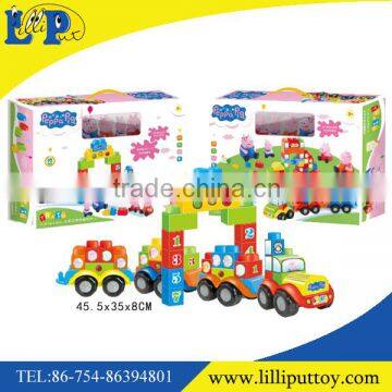 Pink Pig Cartoon DIY Magnetic Block Toy for Fun photo-2