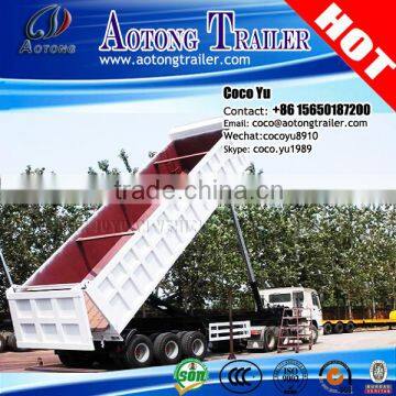 Qingdao Juyuan 80 ton tipper truck trailer/rear dumper semi trailer/sand transport 3 axles dump trailer for sale                        
                                                                                Supplier's Choice