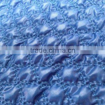 Padded winter embroidery quilting jacket/garment fabric