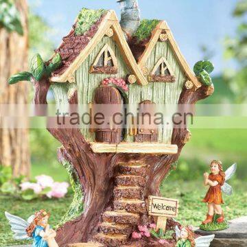 Garden/Home Resin Fairy House Decoration