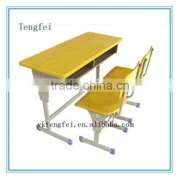 Wooden Werzalit Student Double Desk And Chair Set for Primary Student TF-8506 photo-5