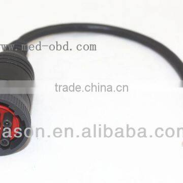 Cable, Male J1939 (9pin) to Open End, 0.3ft, 9 pins Wired