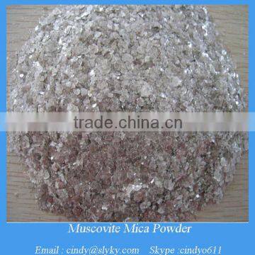 Muscovite mica powder and flakes for oil well drilling