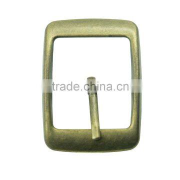 High quality nickel free square 23mm solid brass metal belt pin buckle for bags