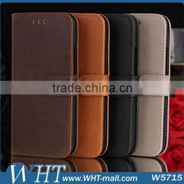 Luxury Business Card Slot Wallet Leather Flip Case for HTC One M8 Mini