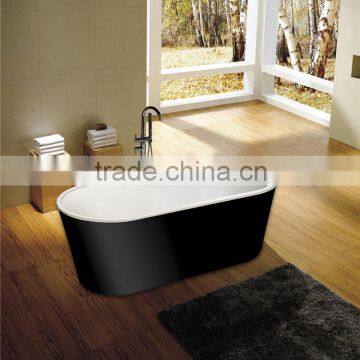 North American corner black bathtub,black air bathtub,black whirlpool bathtub